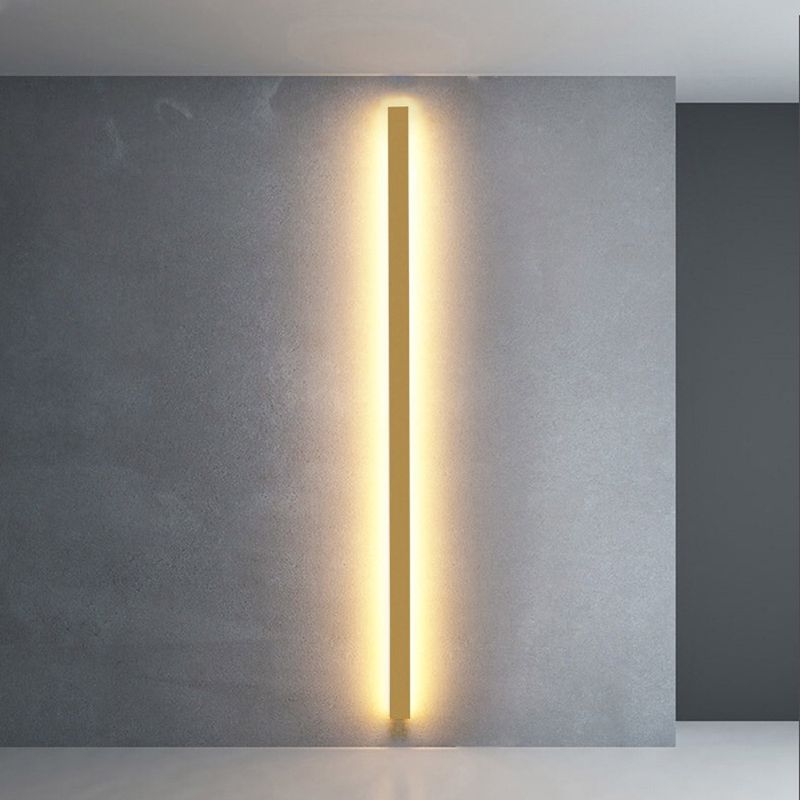 Arisha Minimalist Linear LED Wall Light - Gold, Black, and White for Bedrooms