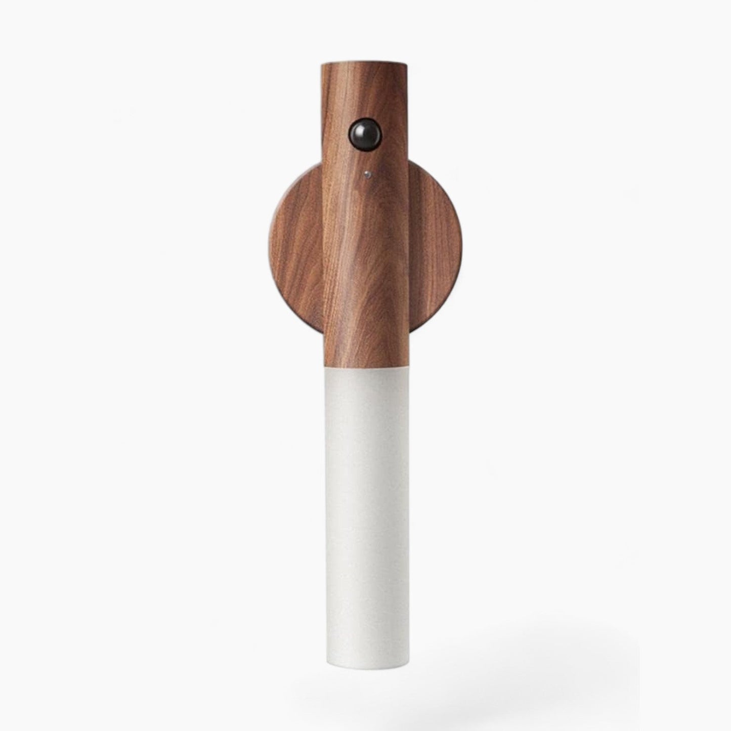 Contemporary LED Motion Sensor Lamp | Warm White Light, Wooden Design, USB Rechargeable
