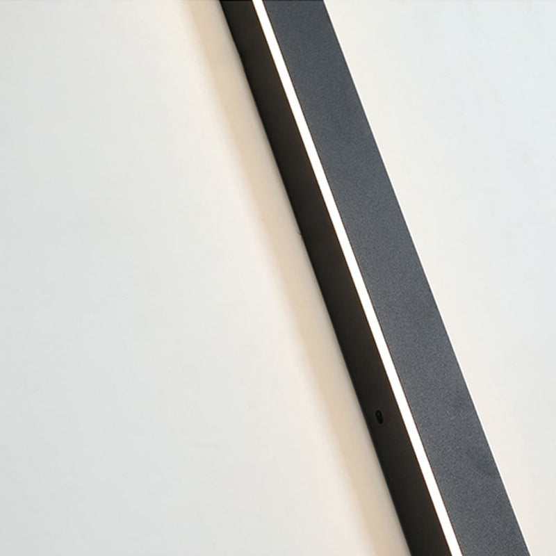 Arisha Black Minimalist Waterproof LED Outdoor Wall Light for Garden and Corridor