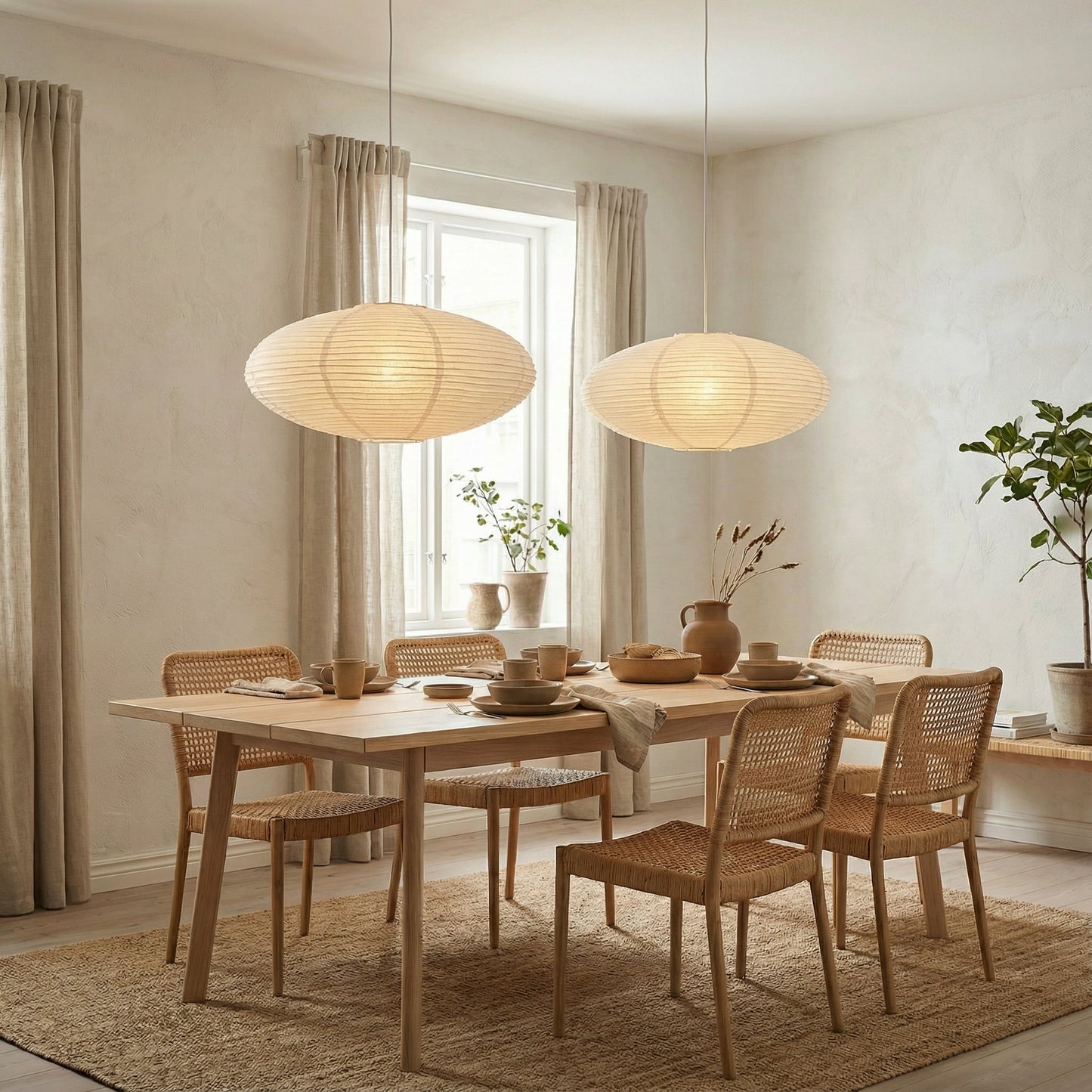 Wabi Sabi Paper Pendant Light
