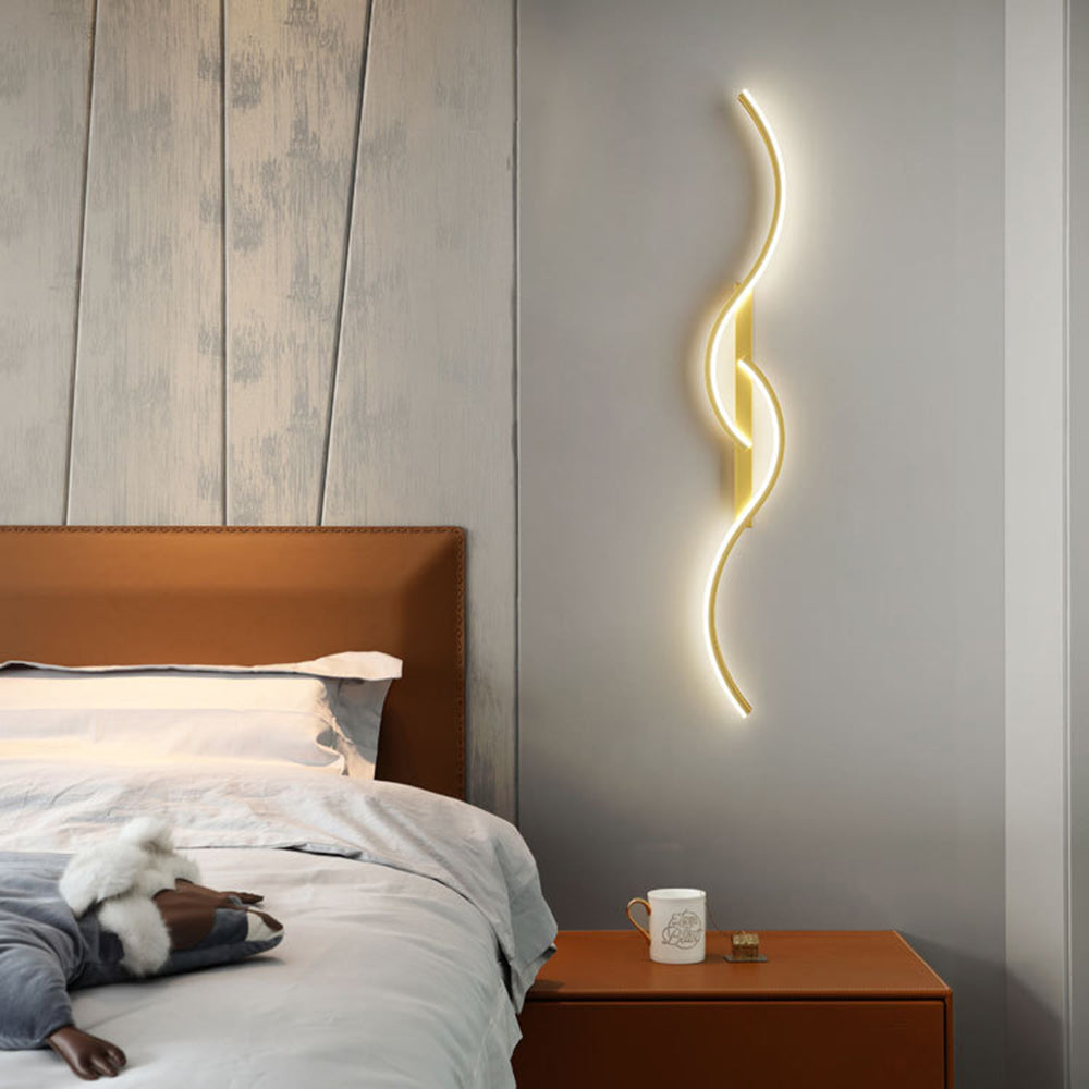 Arisha Contemporary LED Indoor Wall Light - Linear Design in Black and White