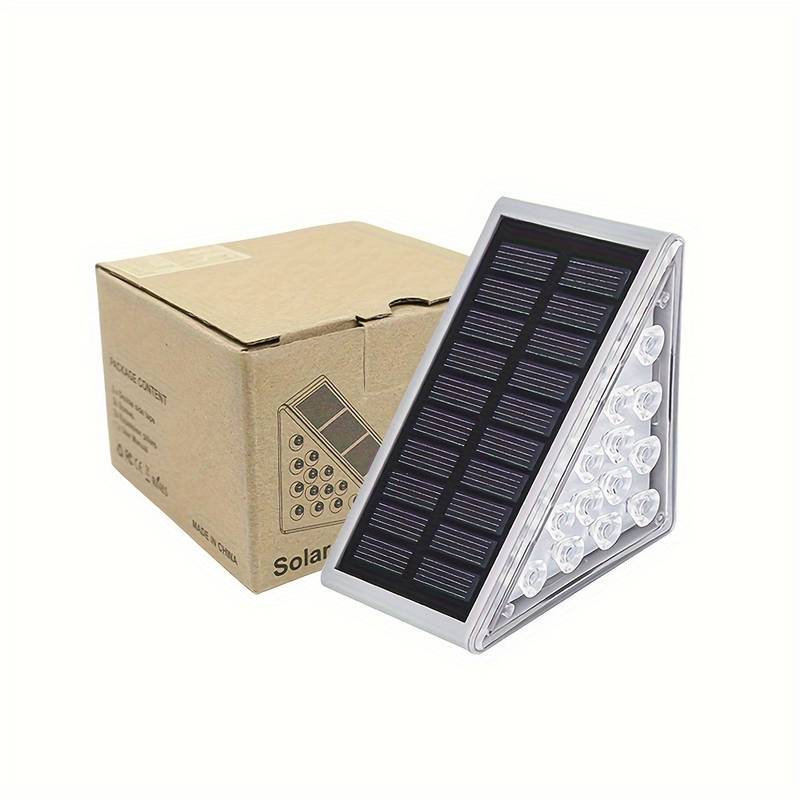 Eco-Friendly Wireless Solar Stair Lights - Automatic On/Off, IP65 Waterproof, 10-Hour Runtime