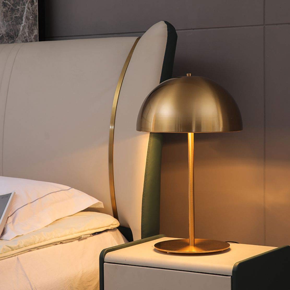 Contemporary Mushroom Nightstand Lamp for Bedroom | E27, 31-40W, Metal, AC 90-260V | Stylish Table Lamp