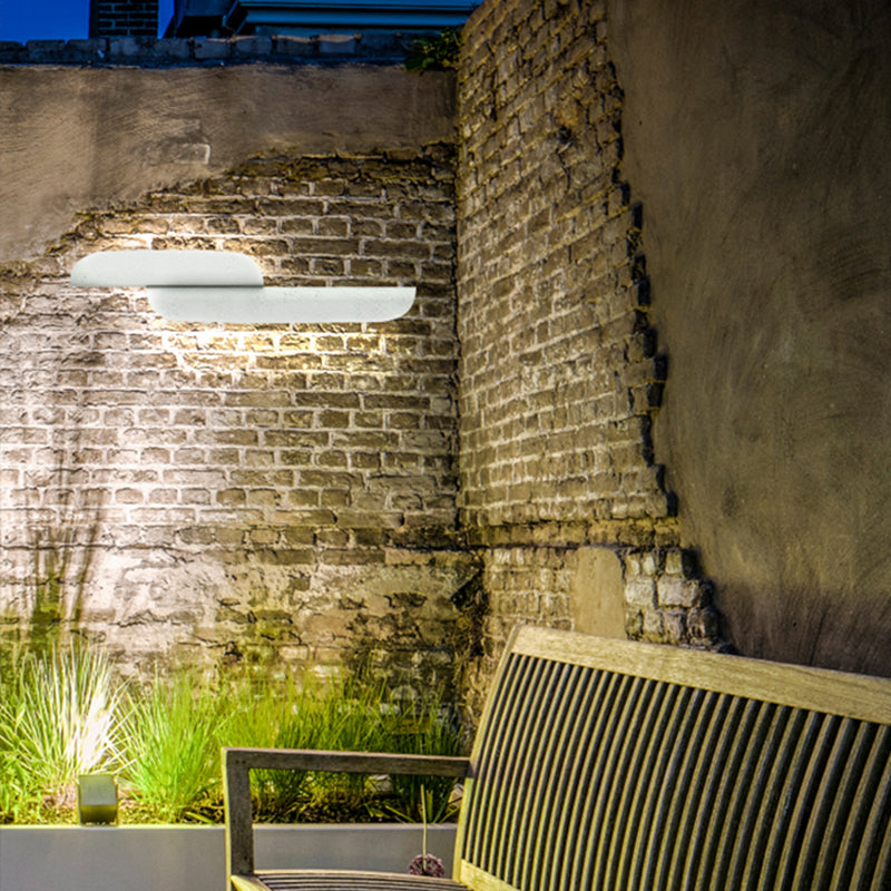 Ray Modern LED Wall Light - Versatile Indoor/Outdoor Fixture in White/Black for Garden and Hallway
