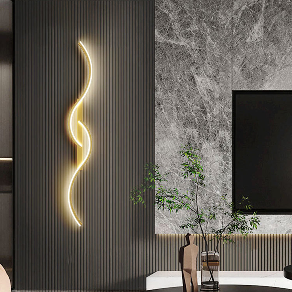 Arisha Contemporary LED Indoor Wall Light - Linear Design in Black and White