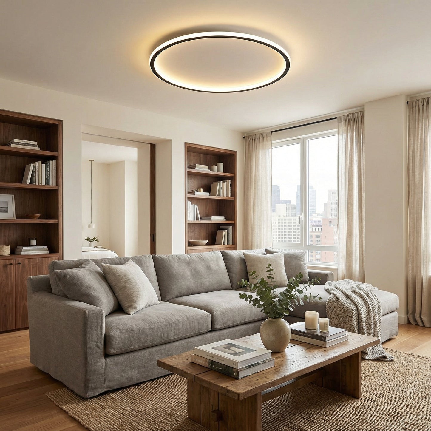 Mysaglobe Scandinavian Circular Ceiling Light