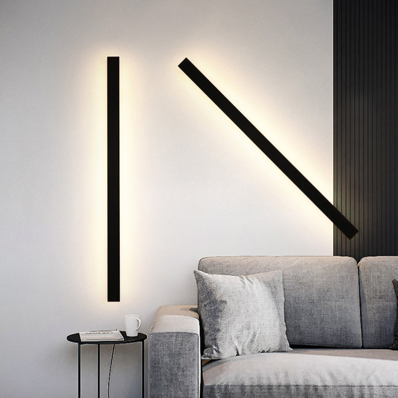 Arisha Black Minimalist Waterproof LED Outdoor Wall Light for Garden and Corridor