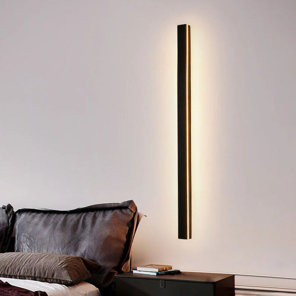 Arisha Black Minimalist Waterproof LED Outdoor Wall Light for Garden and Corridor