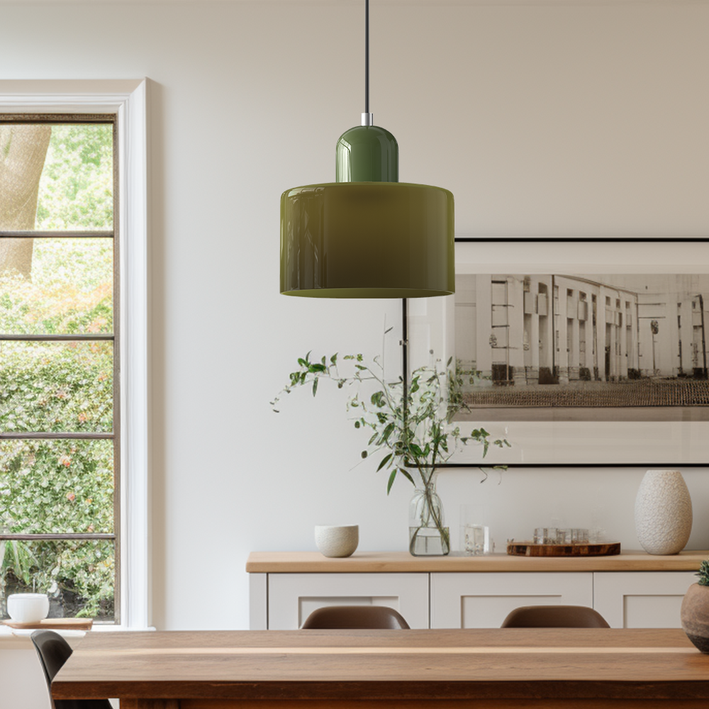 Modern Small Glass Pendant Light - LED, Glass & Metal, Max 12W, E27, Push Button Switch, CE/UL Certified