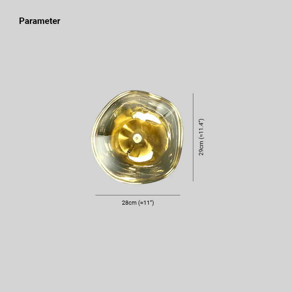 Valentina Contemporary Amber Wall Lamp - Elegant Artistic Lighting