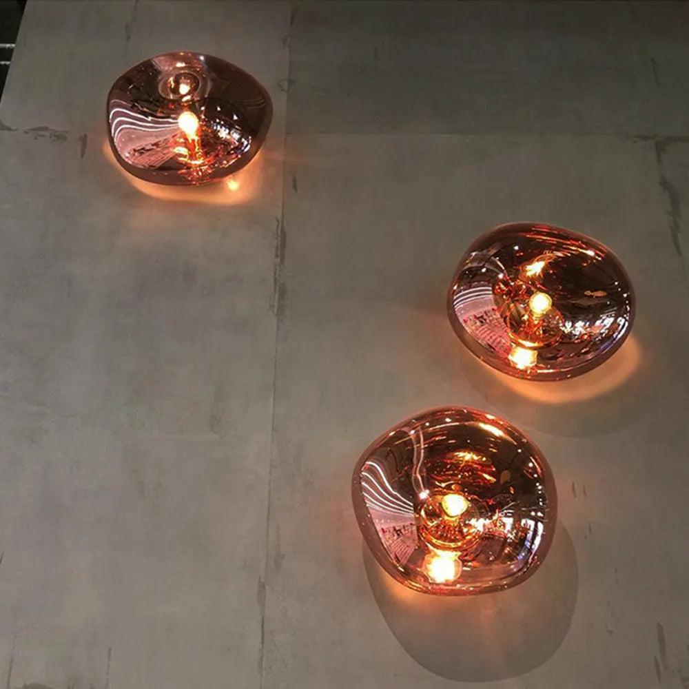 Valentina Contemporary Amber Wall Lamp - Elegant Artistic Lighting