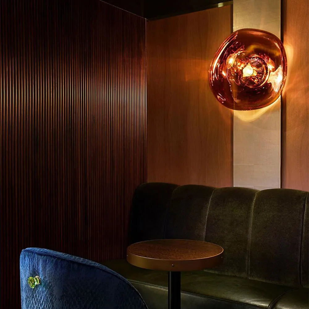 Valentina Contemporary Amber Wall Lamp - Elegant Artistic Lighting