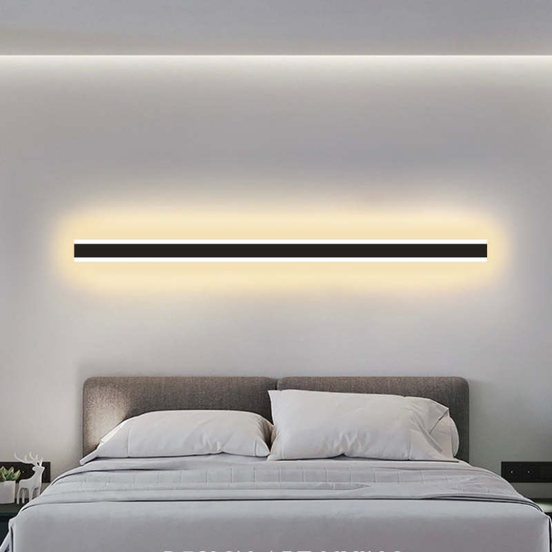 Arisha Contemporary Linear Outdoor Wall Light - Metal and Acrylic for Garden and Hall