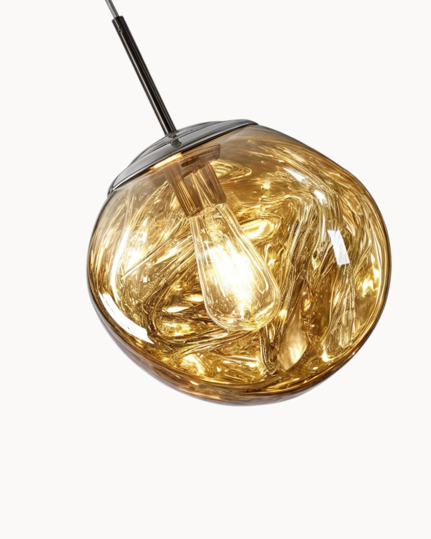 Amber & Gold Glow Pendant Light – Contemporary Acrylic Design