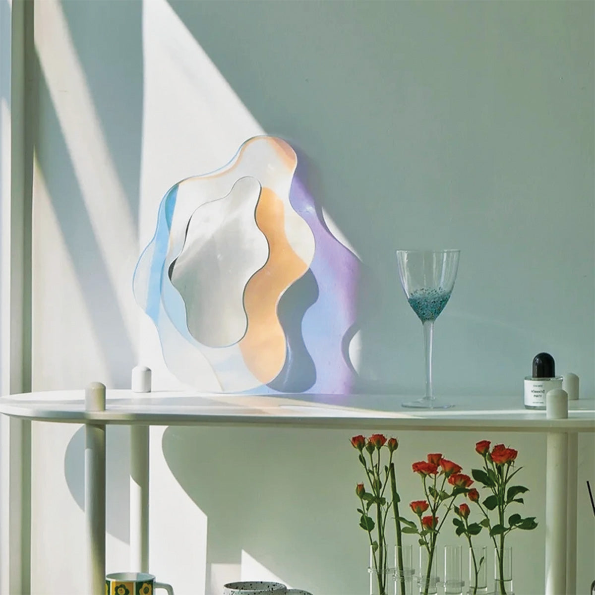 Curved Cosmic Reflection Mirror