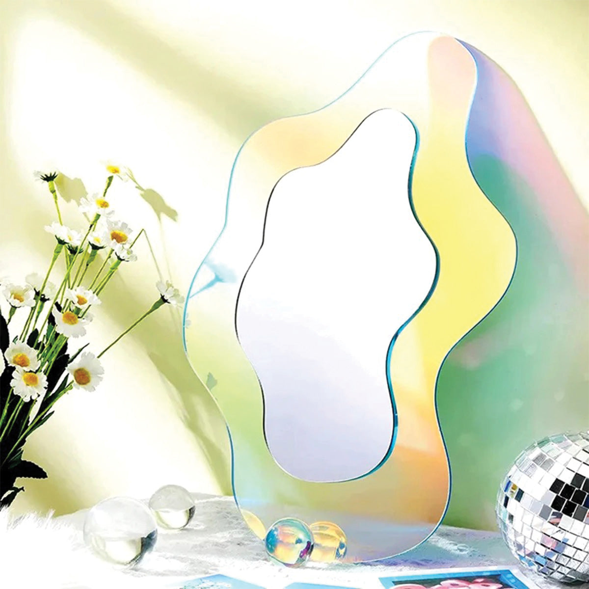 Curved Cosmic Reflection Mirror