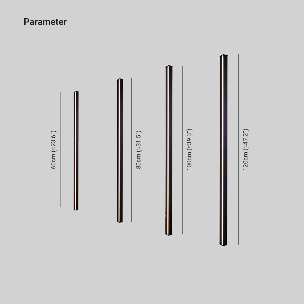 Arisha Minimalist Linear LED Wall Light - Gold, Black, and White for Bedrooms