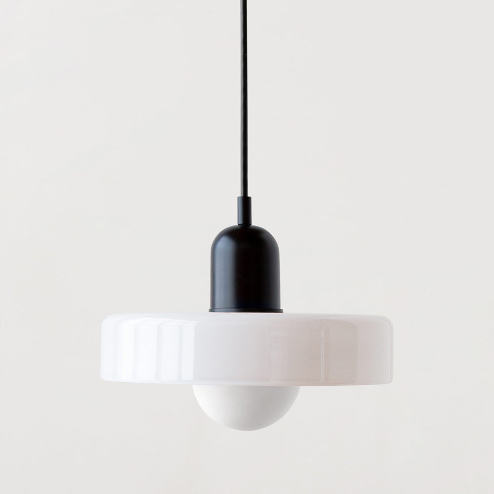Vibrant Bauhaus-Inspired Glass Pendant Light