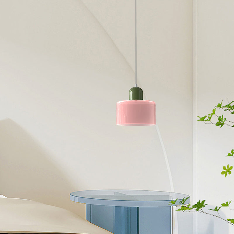 Modern Small Glass Pendant Light - LED, Glass & Metal, Max 12W, E27, Push Button Switch, CE/UL Certified