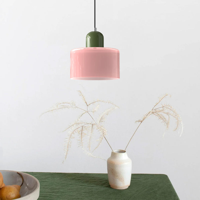 Modern Small Glass Pendant Light - LED, Glass & Metal, Max 12W, E27, Push Button Switch, CE/UL Certified