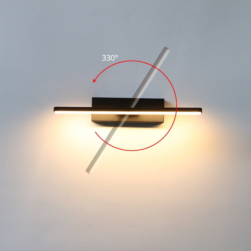 Ray Modern Adjustable Wall Light - Black and White for Bedroom