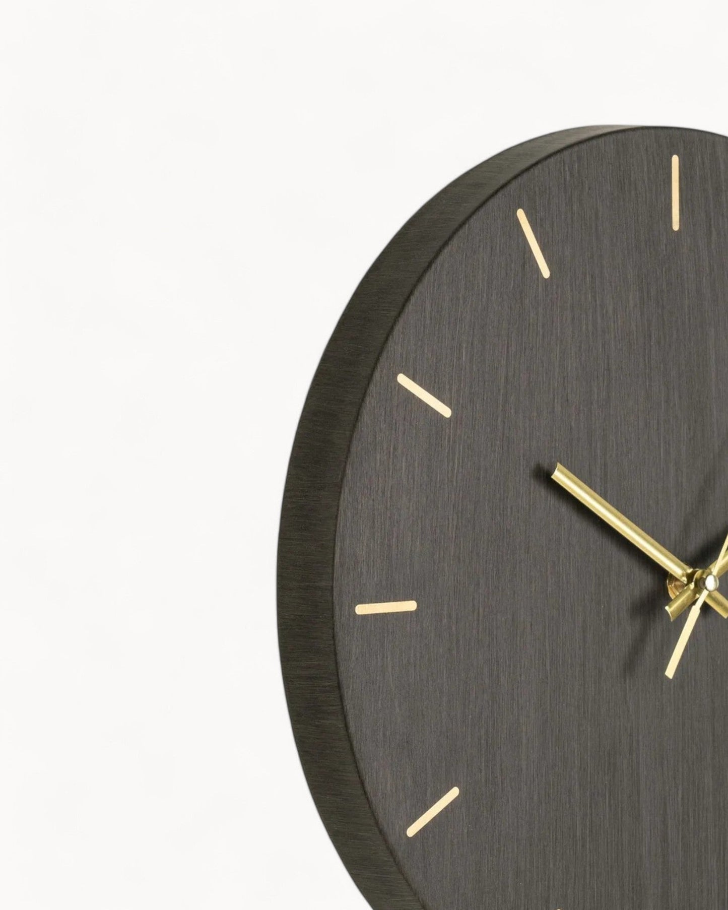 Modern Gray Asti Wall Clock - Steel & Metal - 30 cm Diameter