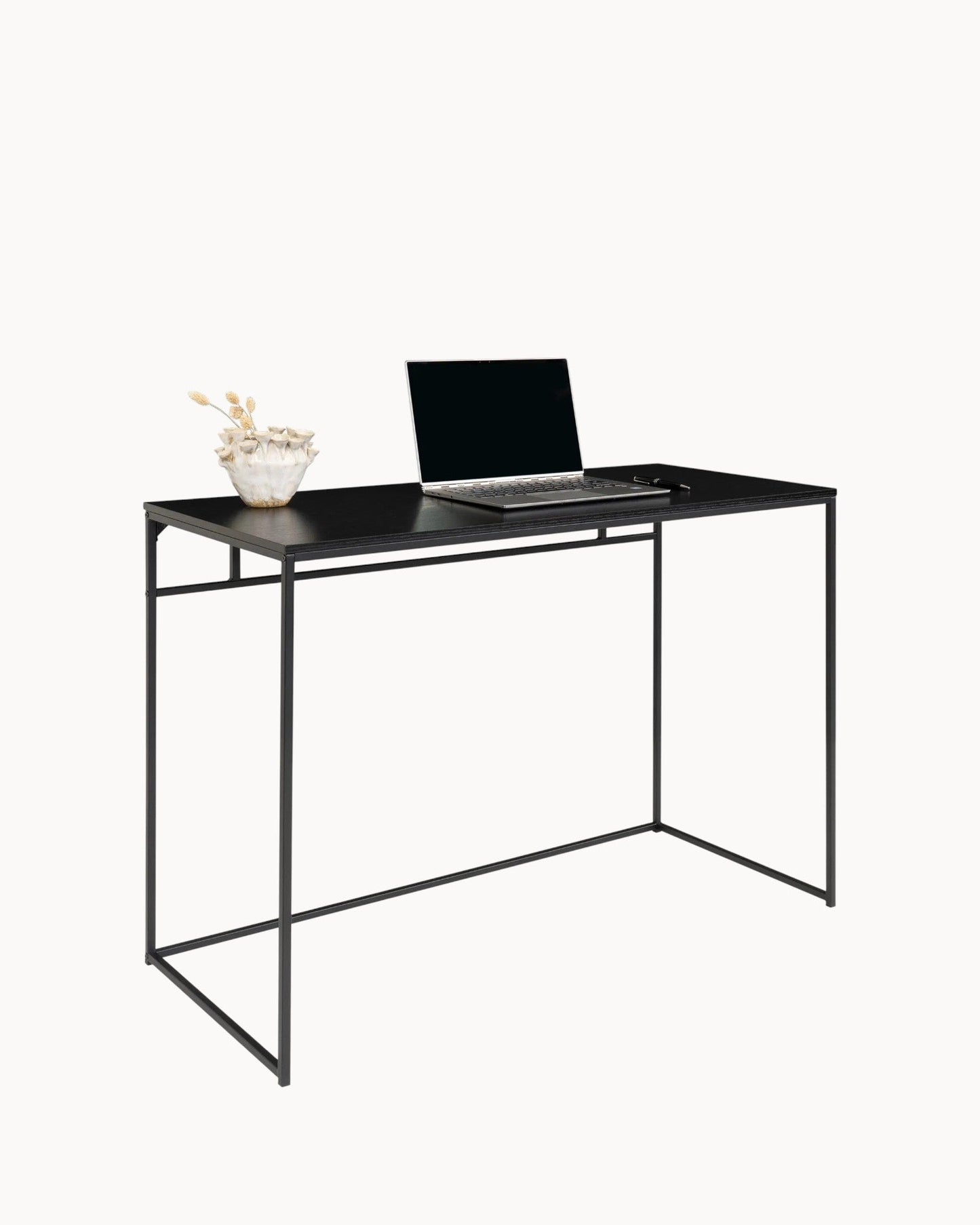 Desk Vita – Black Metal Frame, 100 cm x 45 cm x 75 cm