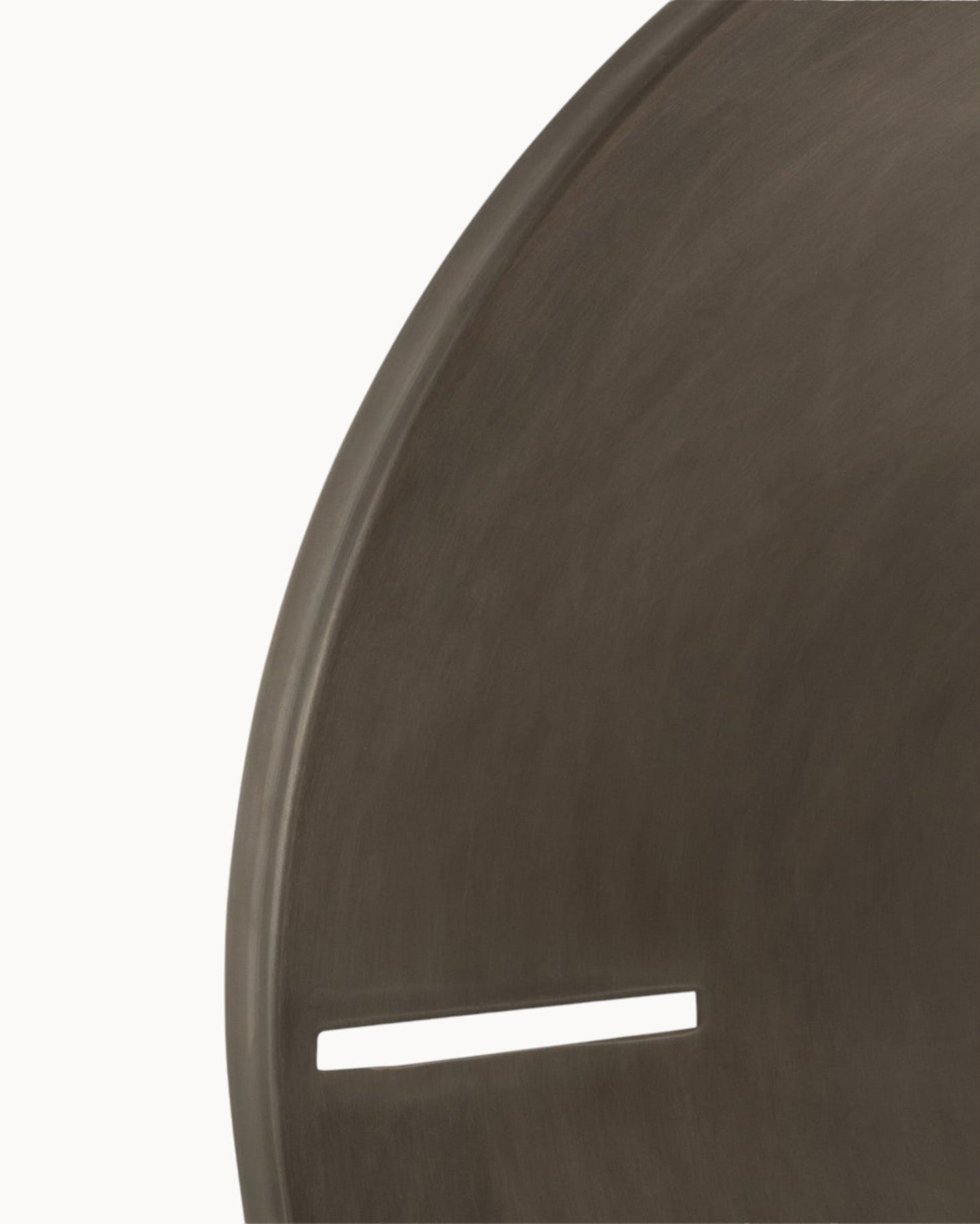 J-Line Dark Gray Metal Round Clock - 50.5 cm Diameter