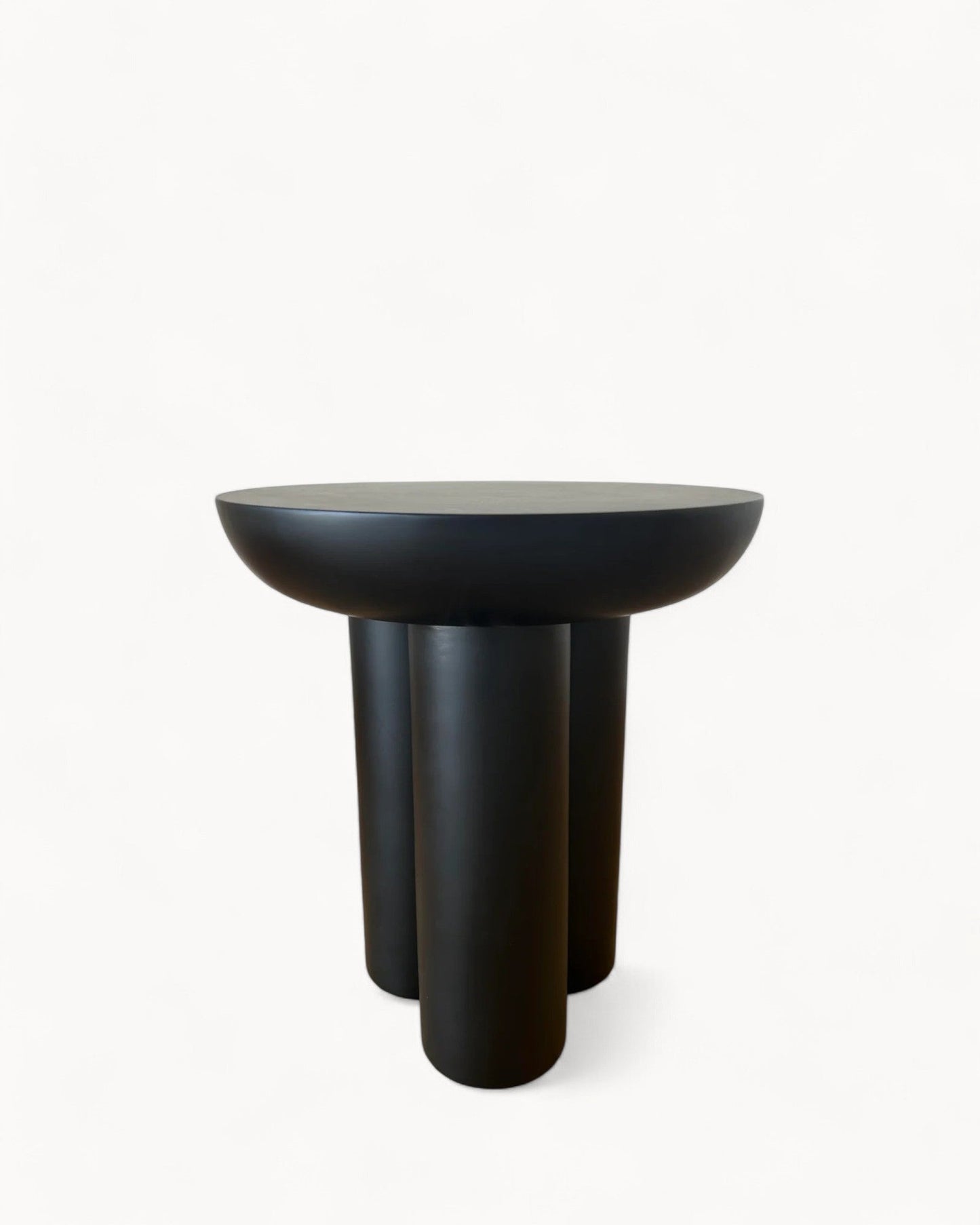 J-Line Trio Side Tables – Black Mango Wood – 50x50 cm, 60 cm Height