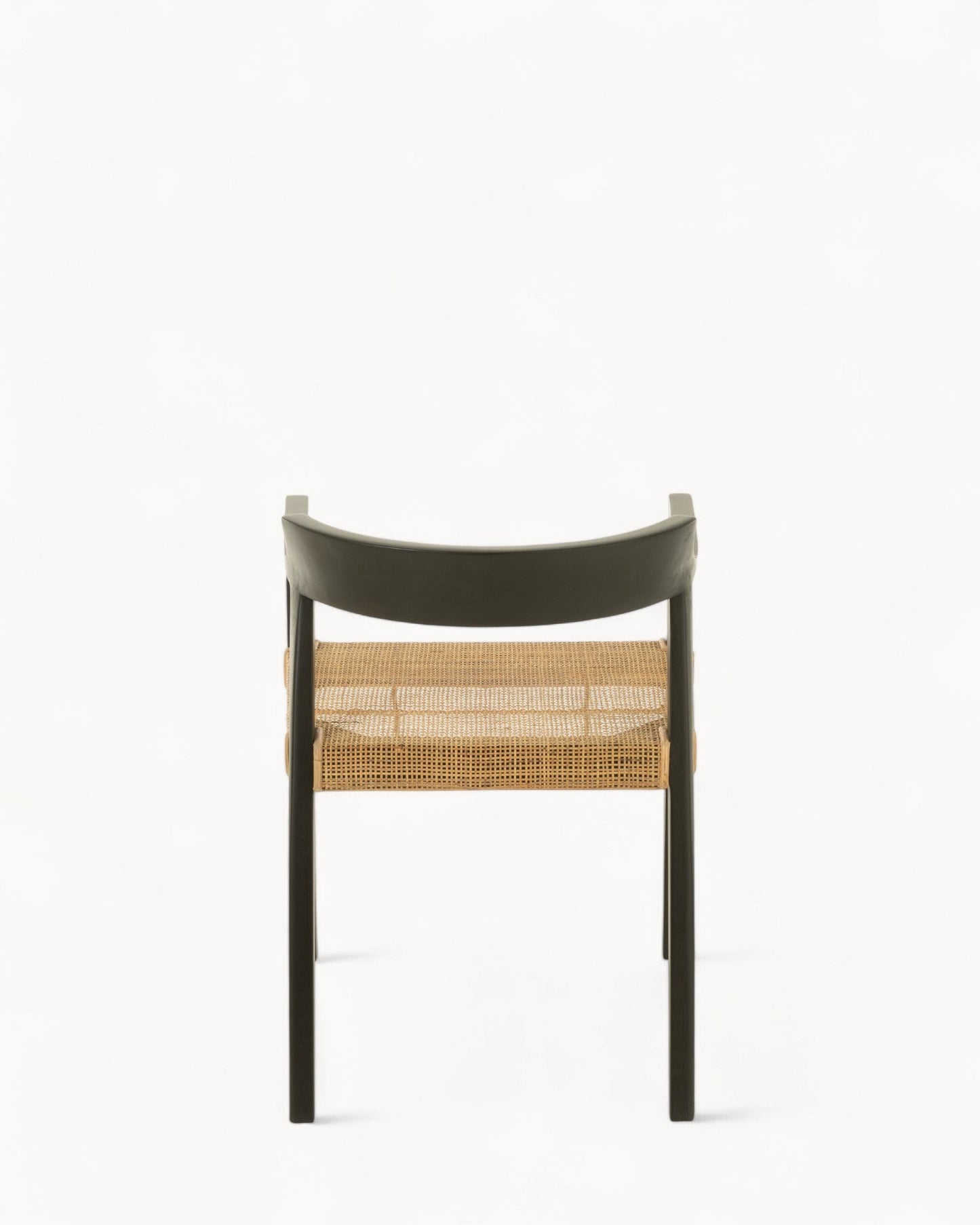J-Line Emma Dining Chair – Teak Wood in Black-Brown, 55x71cm