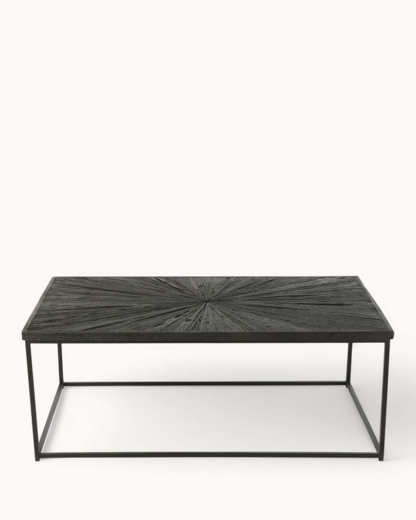 J-Line Shanil Coffee Table - Black Wood & Iron - 120.5 x 70 cm