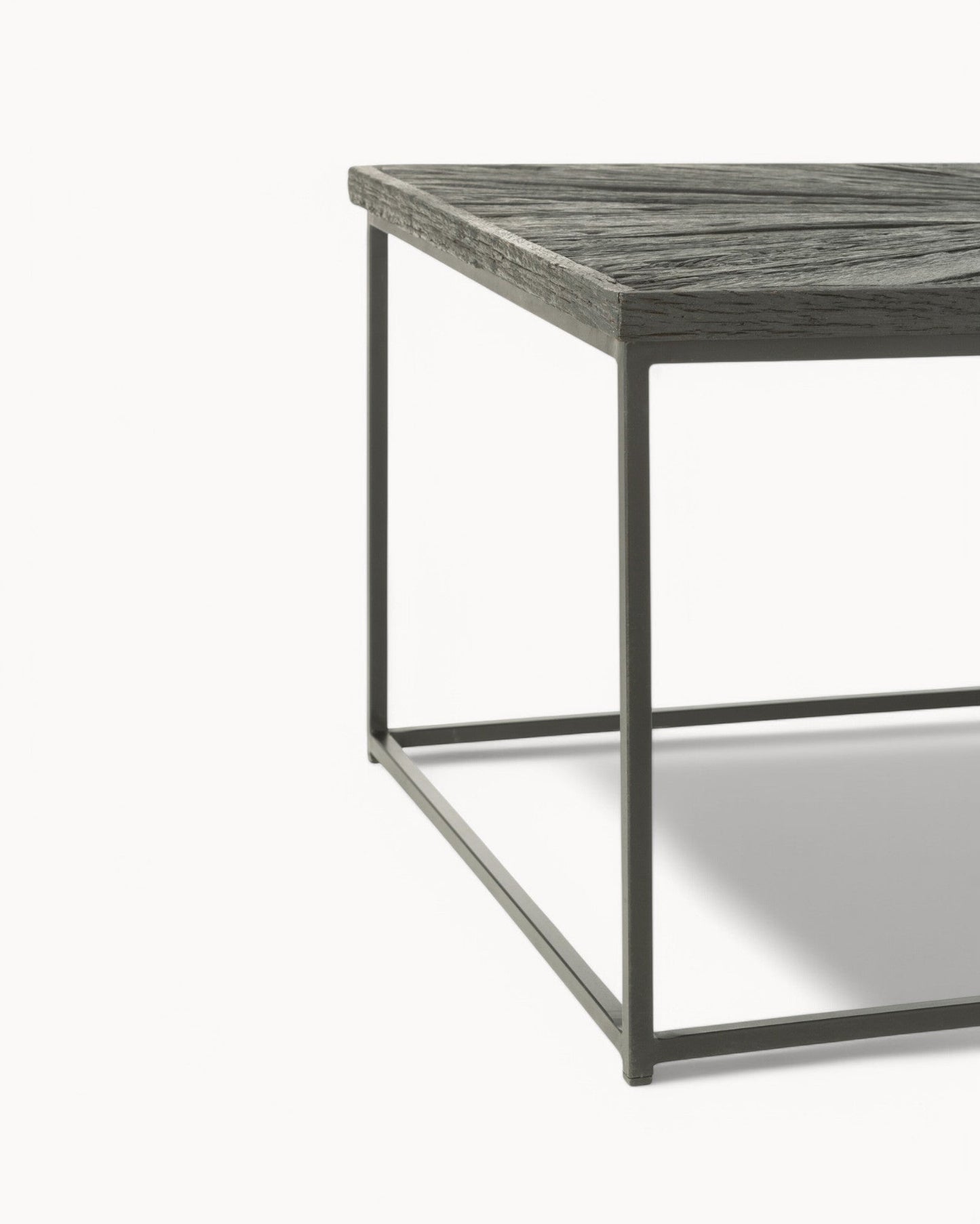 J-Line Shanil Coffee Table - Black Wood & Iron - 120.5 x 70 cm
