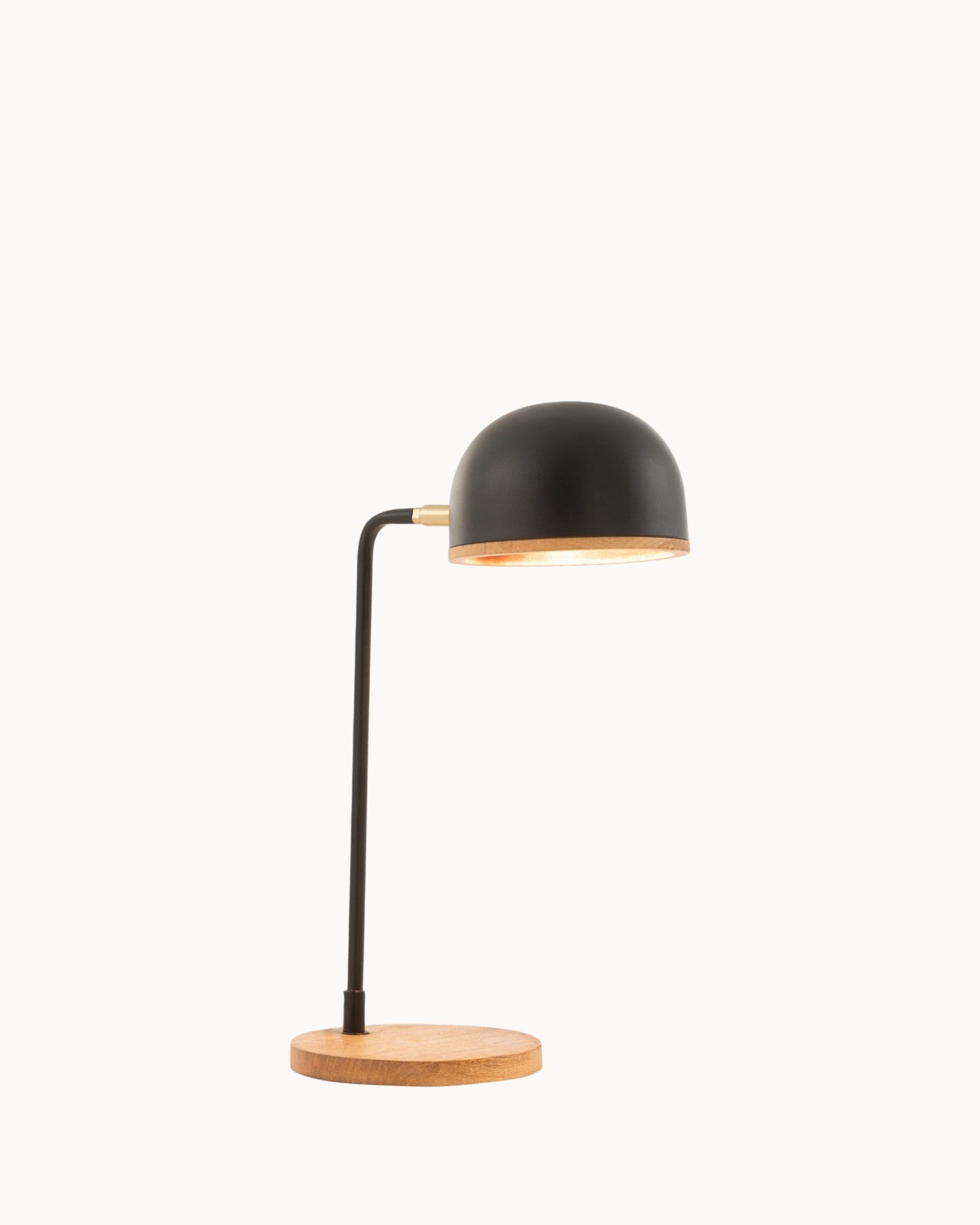 J-Line Evy Table Lamp – Black and Natural – Iron and Wood – E14 Socket