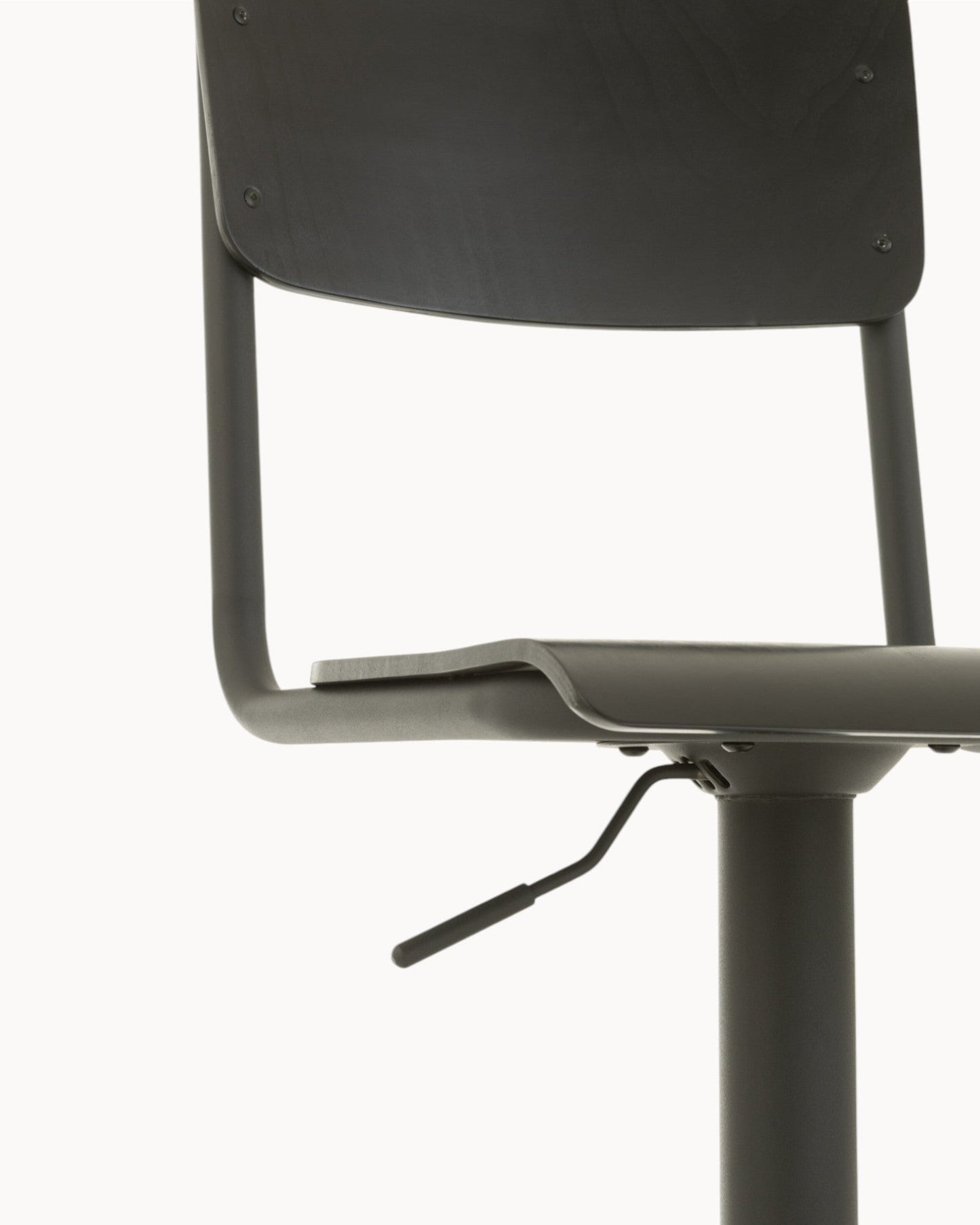 J-Line Industrial Bar Stool - Black Wood and Metal, 79 cm Seat Height