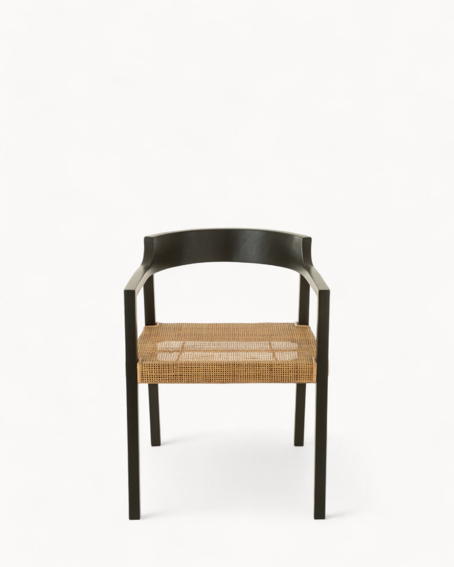 J-Line Emma Dining Chair – Teak Wood in Black-Brown, 55x71cm