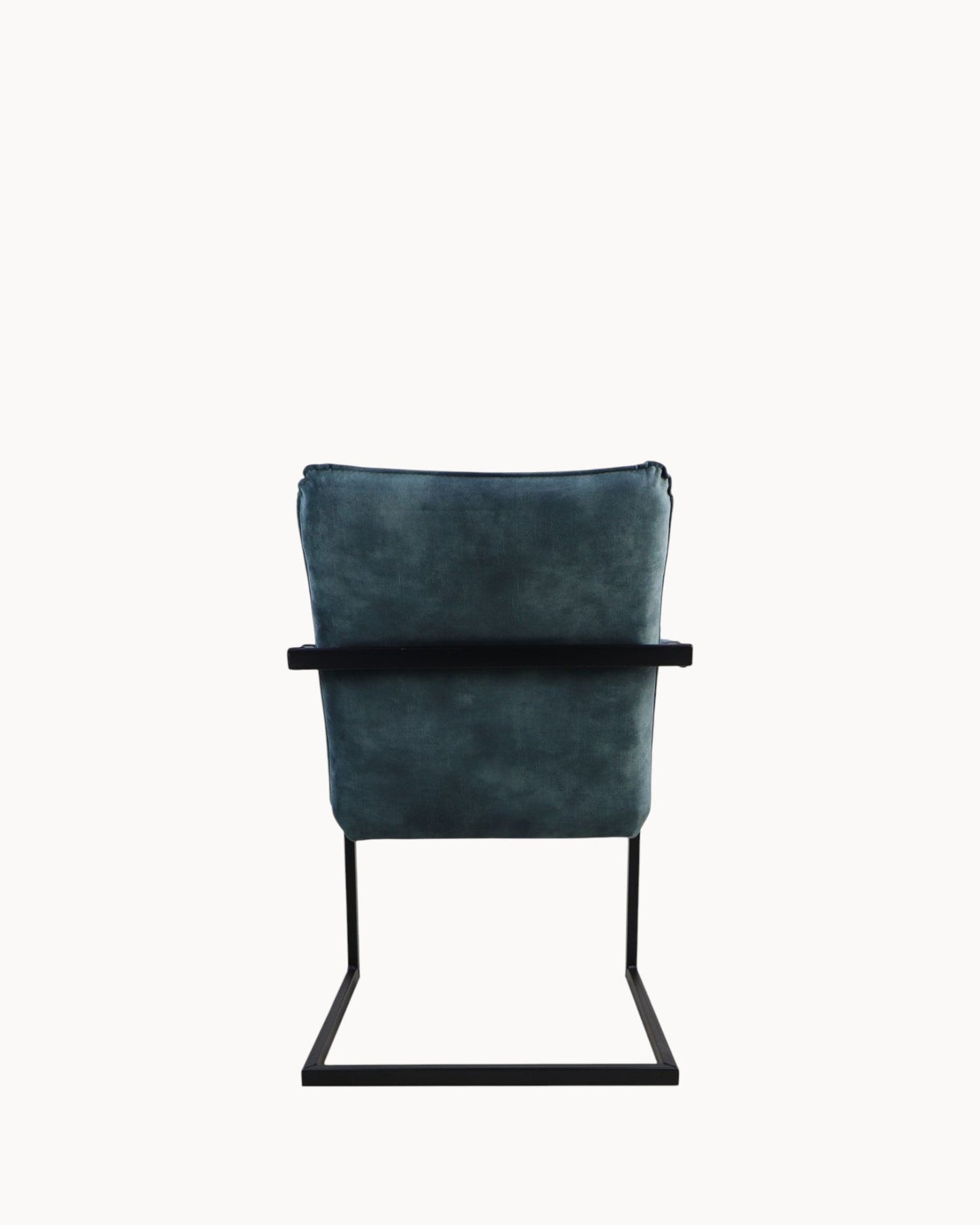 HSM Collection Blue Velvet Dining Chairs Set of 2 with Black Legs