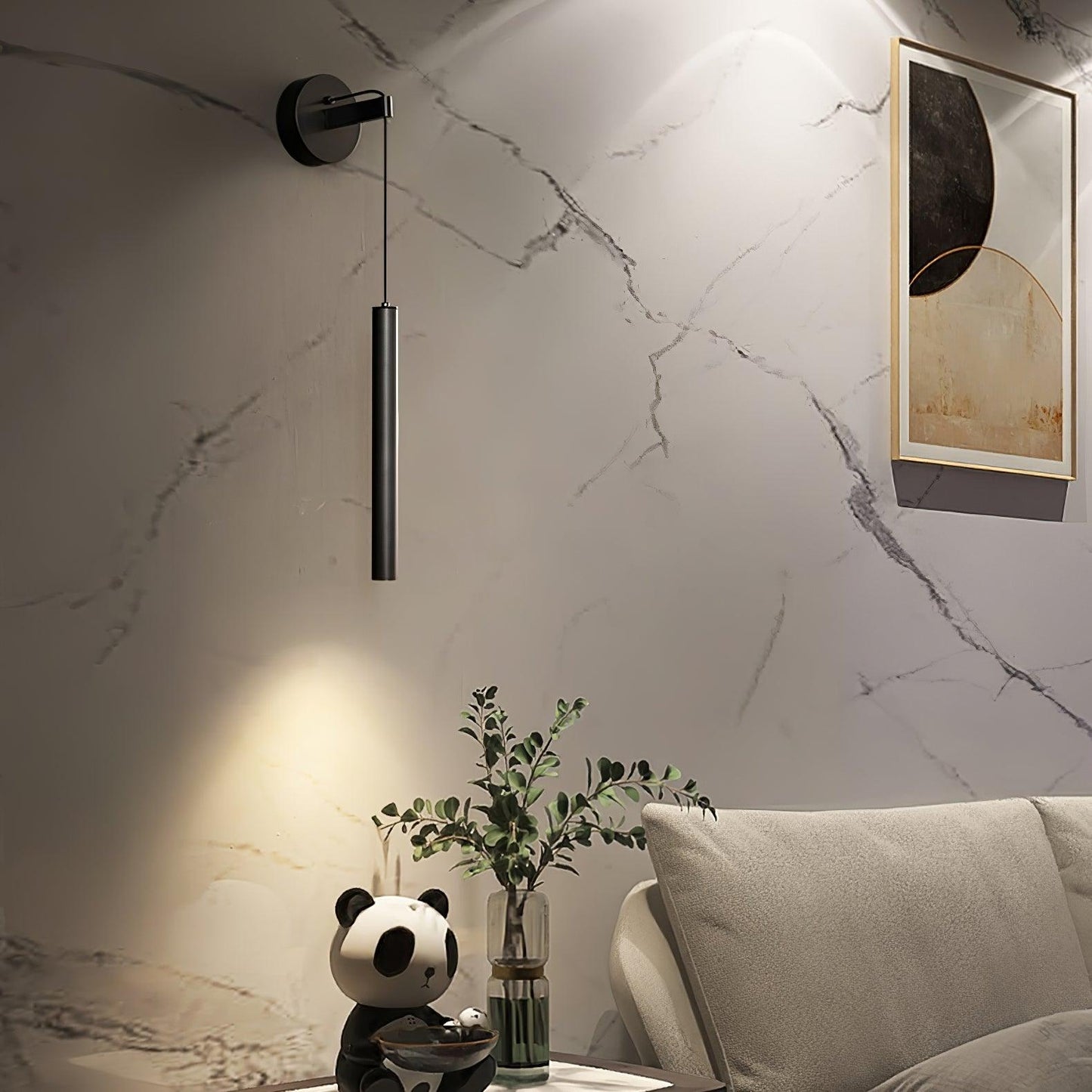 Cecilia Indoor Wall Sconce with Brass Accents