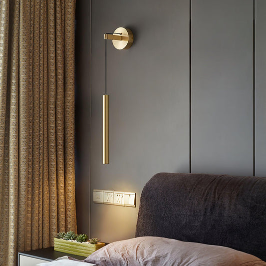 Cecilia Indoor Wall Sconce with Brass Accents