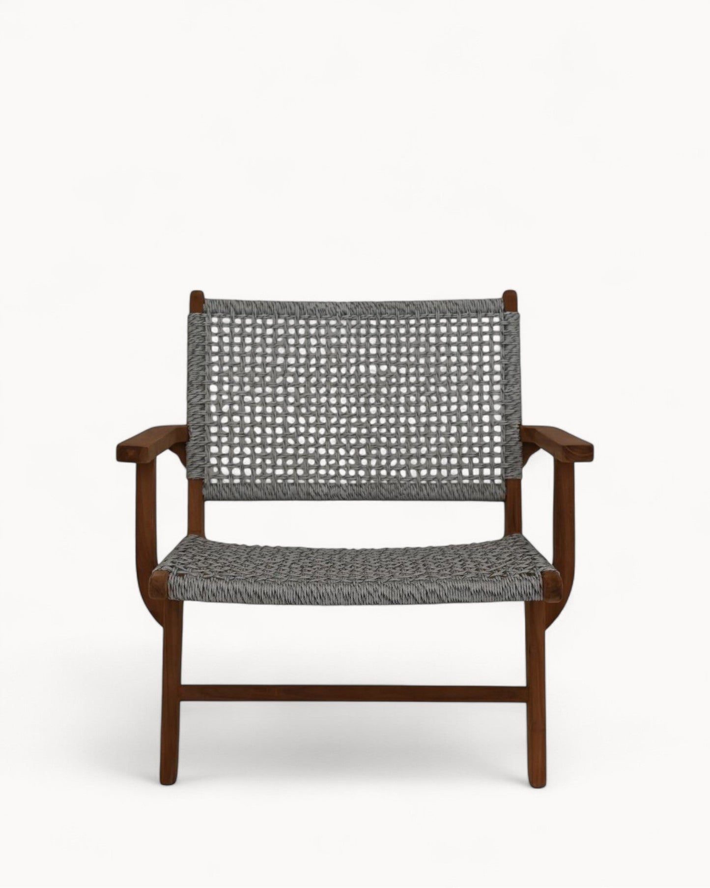 HSM Collection - Rio Teak and Banana Leaf Lounge Chair - 67 cm