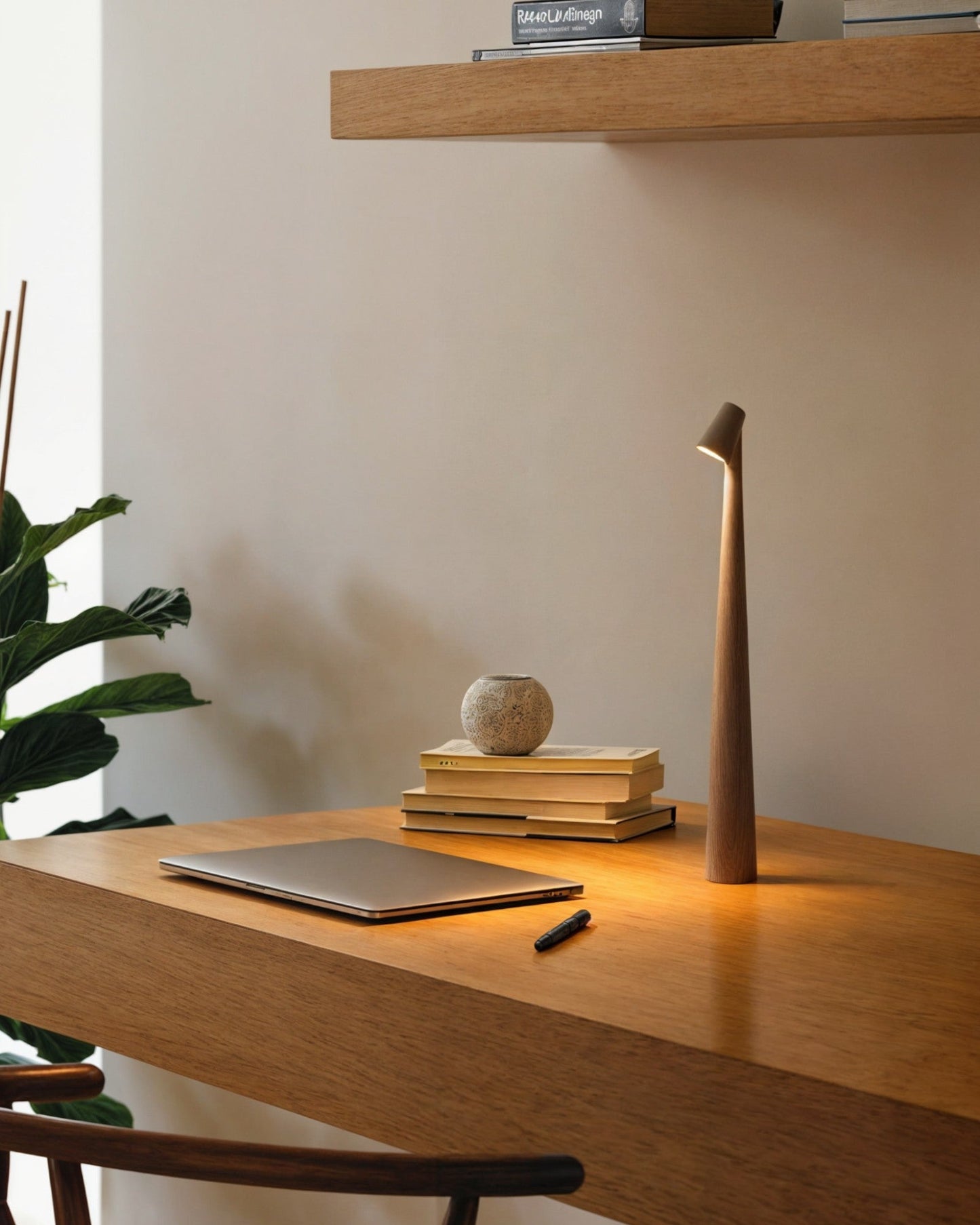 Contemporary Touch-Control Table Lamp with 3 Brightness Settings, Aluminum Design