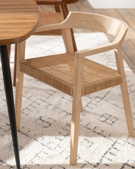 J-Line Emma Dining Chair – Natural Teak Wood – Dimensions: 55x55x71 cm
