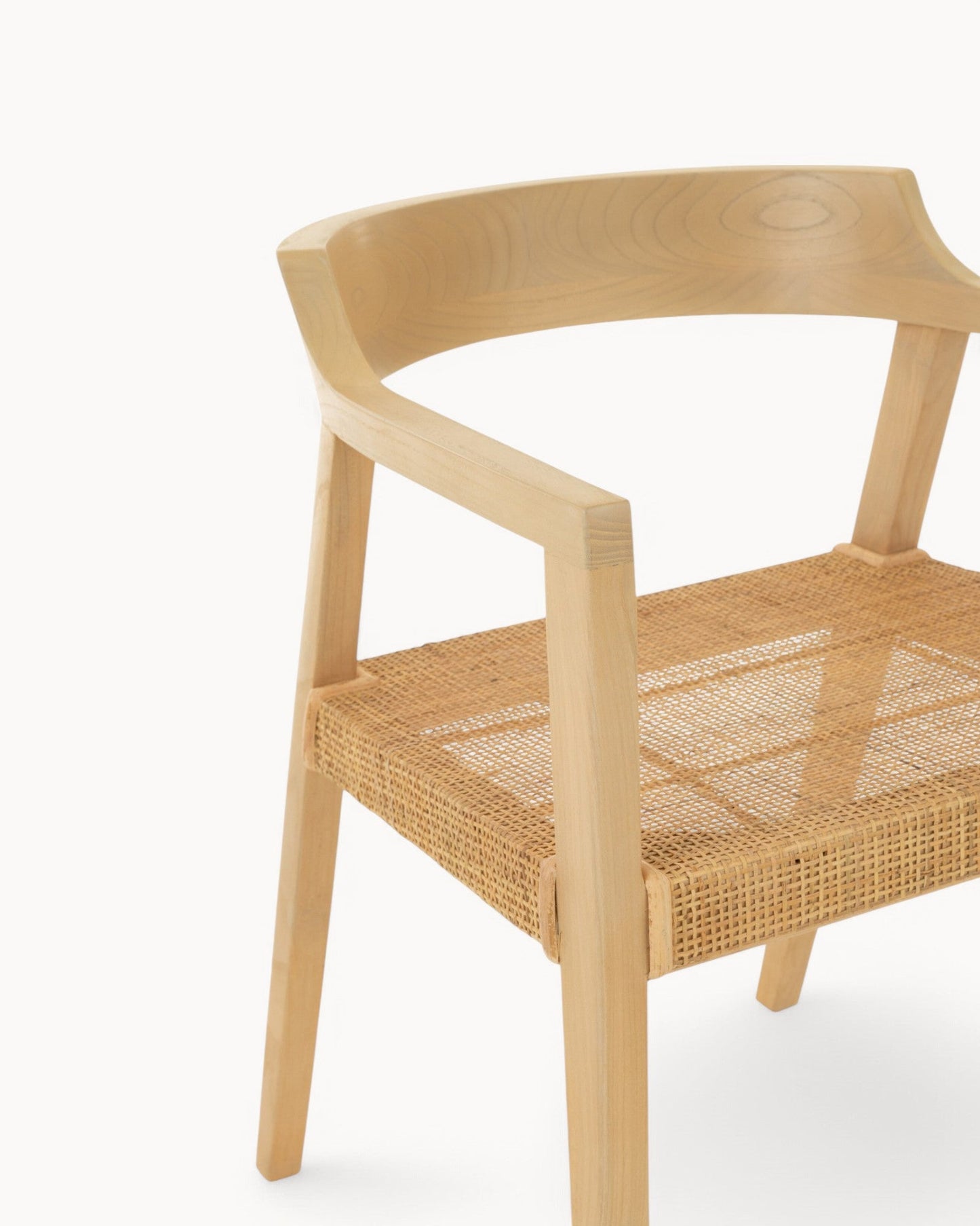 J-Line Emma Dining Chair – Natural Teak Wood – Dimensions: 55x55x71 cm