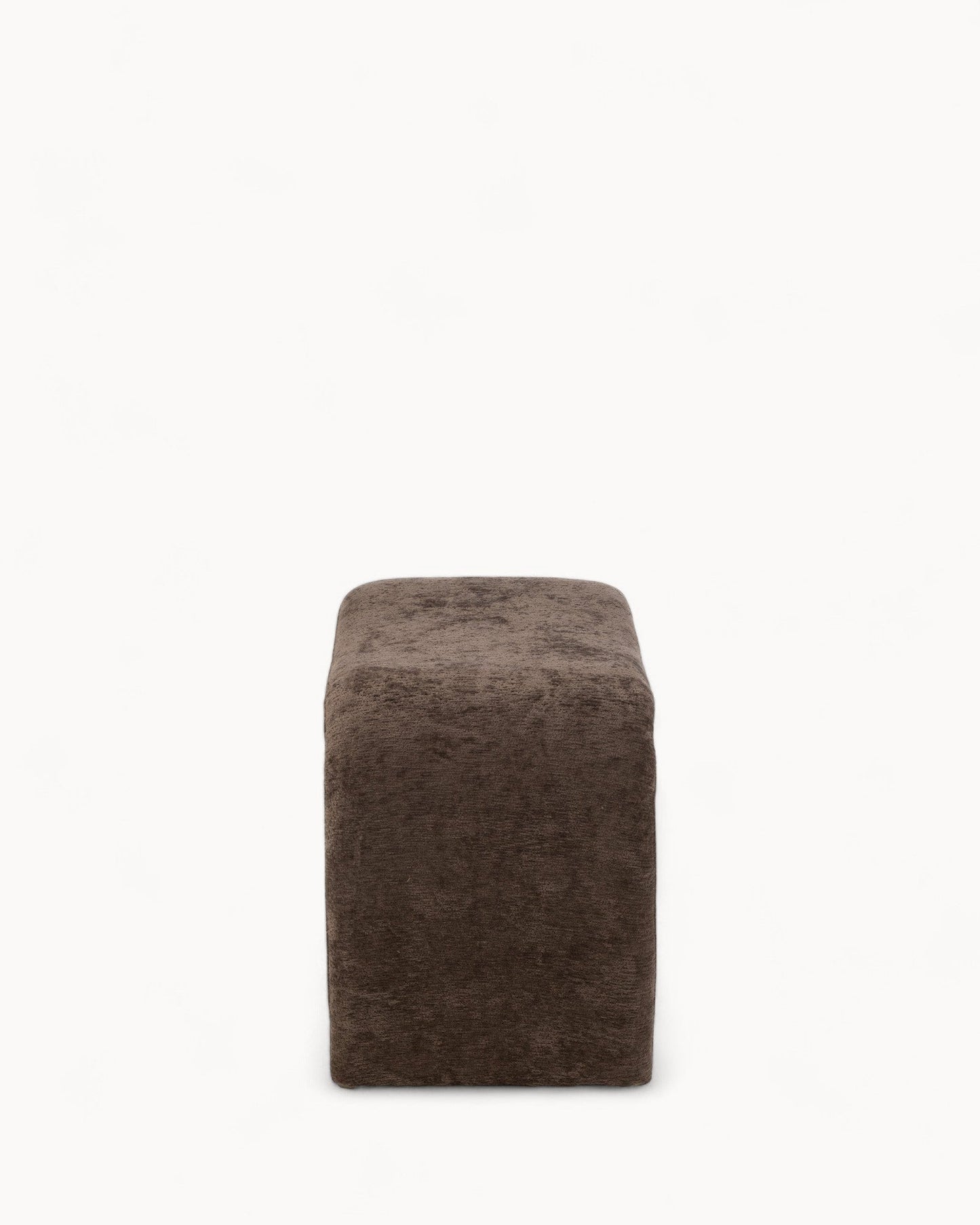 J-Line N-Form Stool – Dark Brown Fabric – Stylish & Comfortable