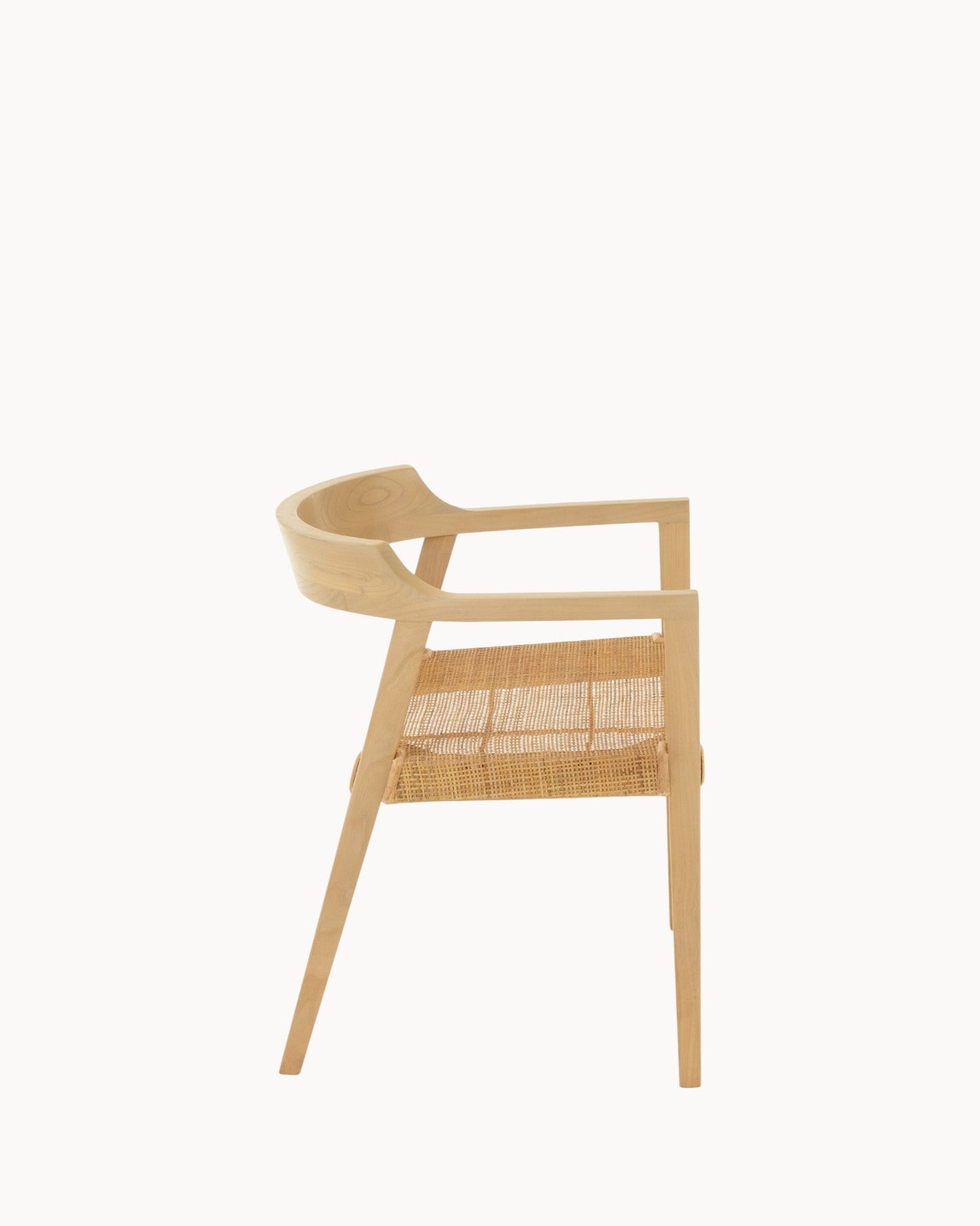 J-Line Emma Dining Chair – Natural Teak Wood – Dimensions: 55x55x71 cm