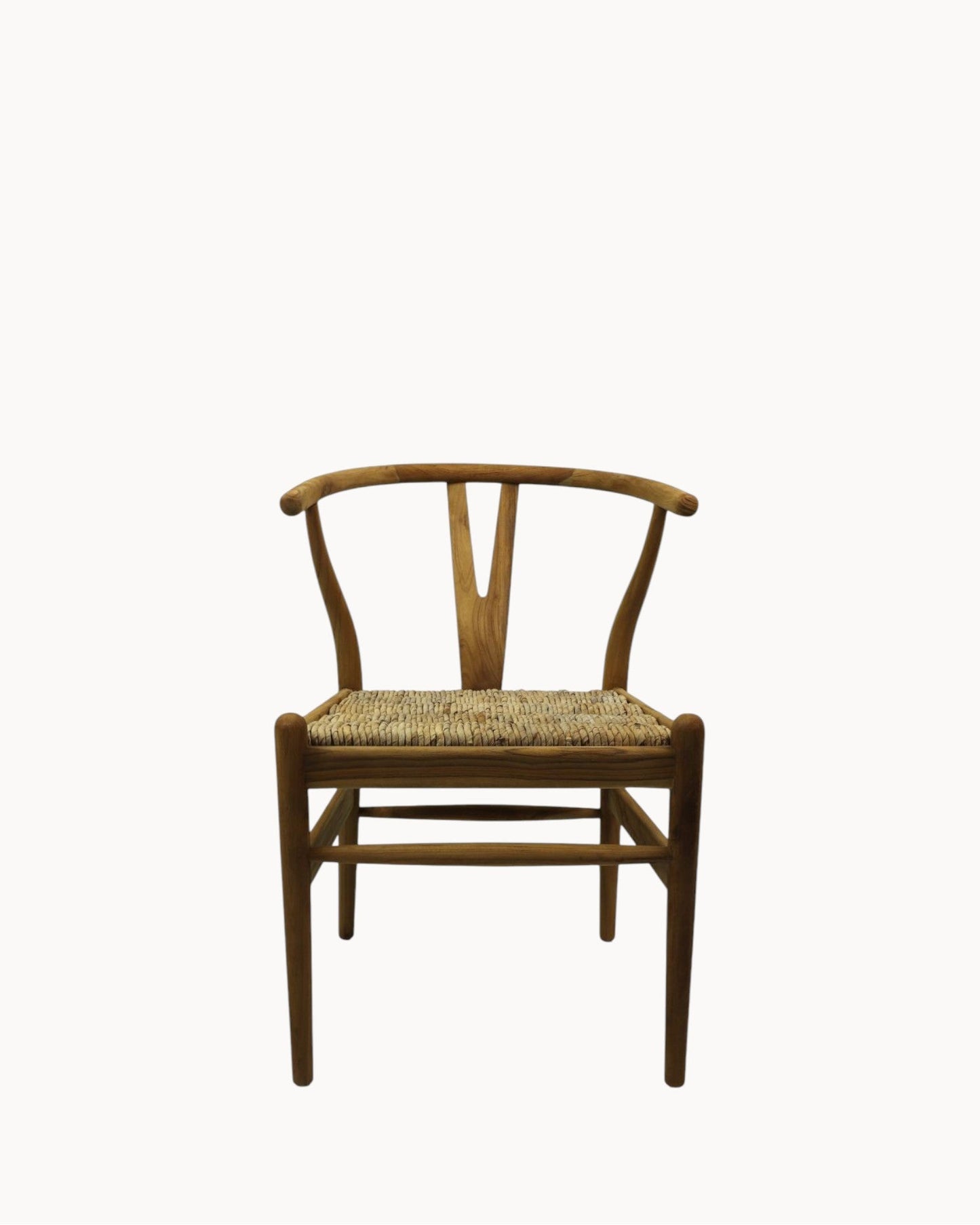 Delilah Dining Chair - HSM Collection - Natural Teak with Banana Leaf Accents