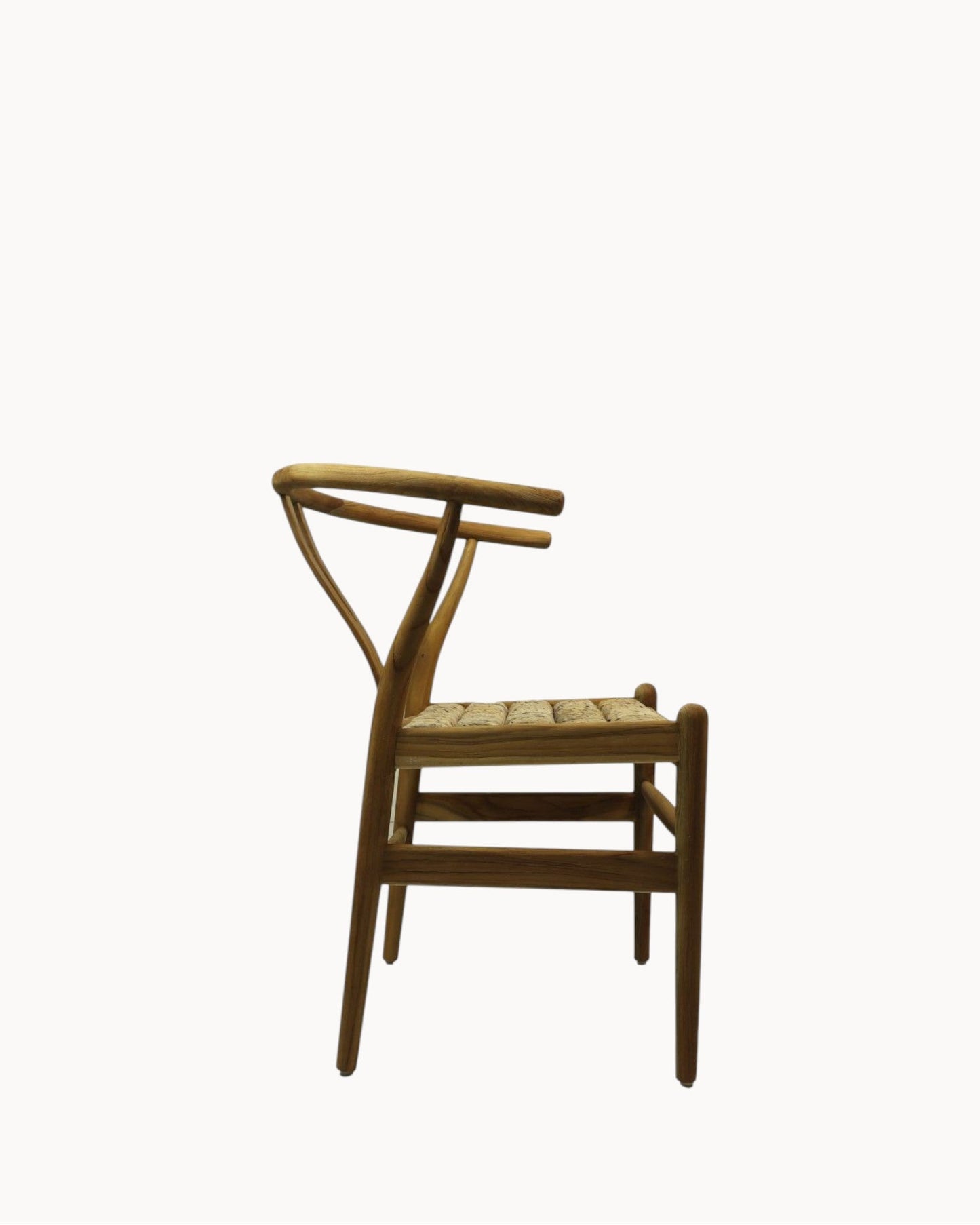Delilah Dining Chair - HSM Collection - Natural Teak with Banana Leaf Accents