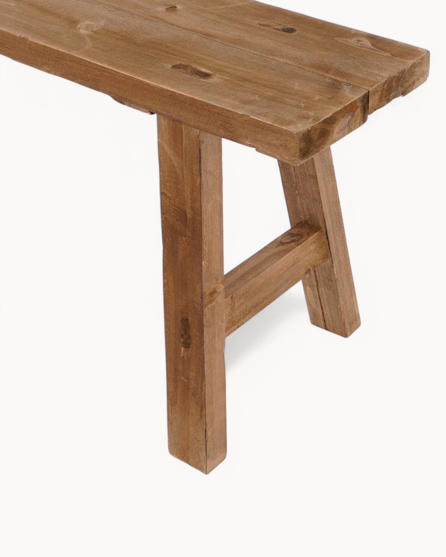 Mica Decorations Recycled Wood Bench – Brown – Dimensions: L108 x W20 x H36.5 cm