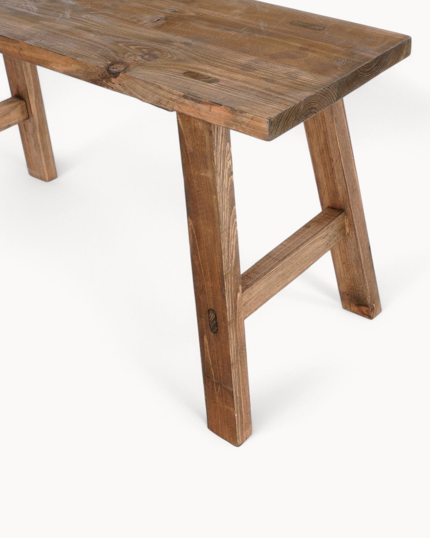 Mica Decorations – Recycled Wood Brown Bench – Dimensions: L80 x W37 x H44 cm