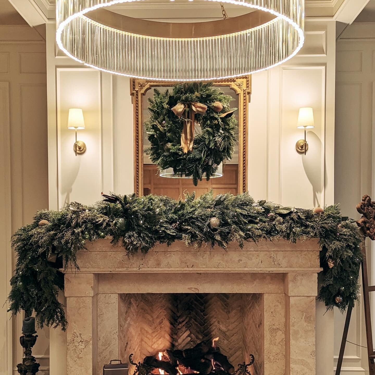 Brass Theodore Wall Lamp with Fabric Shade