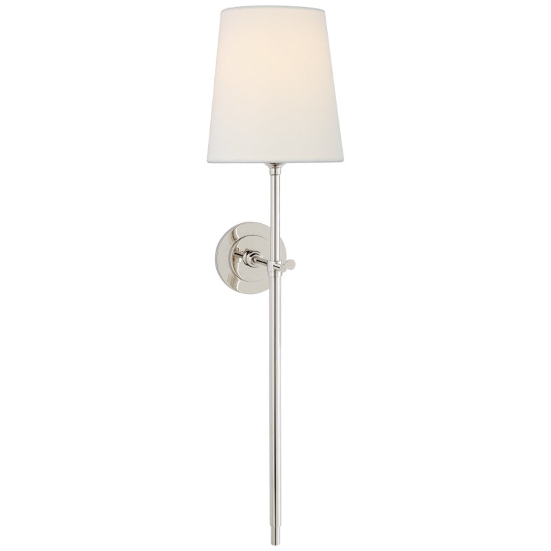 Brass Theodore Wall Lamp with Fabric Shade